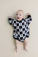 Bubble Romper | Charcoal Bolts