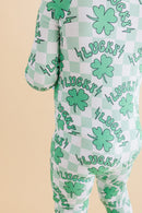 Bamboo Zip Romper | Lucky Shamrock