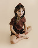 Terry Cargo Shorts Set | Chocolate