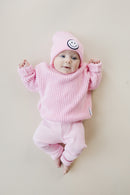 Chunky Knit Sweater | Pink
