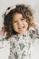 Bamboo Two Piece Set | Cactus Flowers