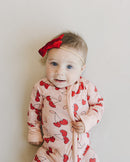 Bamboo Zip Romper | Cherry Heart