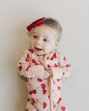 Bamboo Zip Romper | Cherry Heart