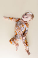 Bamboo Zip Romper | Petal Pop