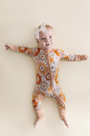 Bamboo Zip Romper | Petal Pop