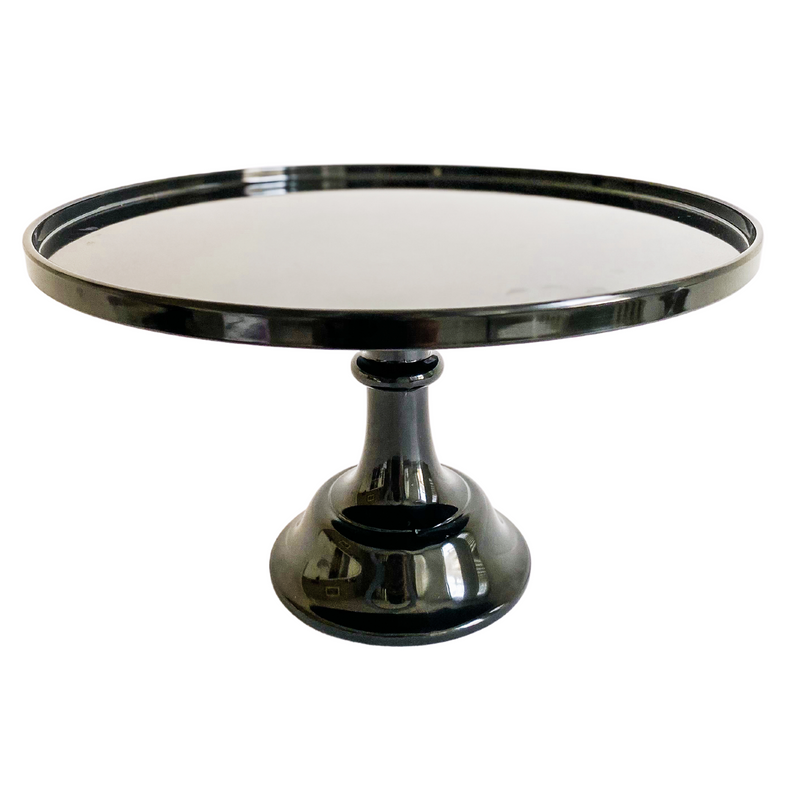 Black Melamine Pedestal Cake Stand