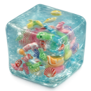 Fun Doh Squishy Charm Cube Sensory Fidget Toy – Assorted Styles