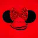 Red Velvet Elastic Mickey Ears