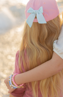 Pink Mermaid Bow Baseball Hat (Baby/Toddler, Youth)