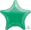 19" Green Shiny Star Balloon