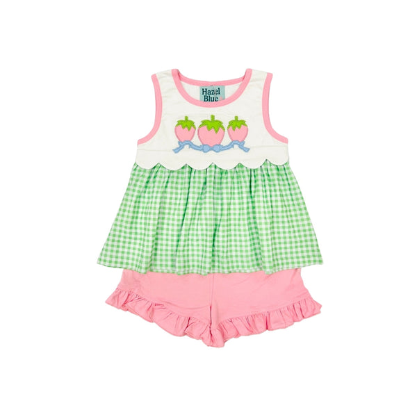 PRE ORDER - Hazel Blue Strawberry Short Set