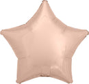 17" Rose Metallic Star Balloon for Parties, Unicorn Birthdays & Celebrations