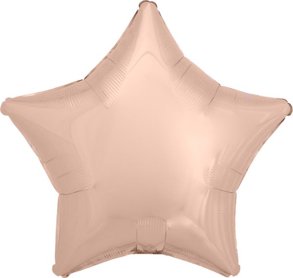 17" Rose Metallic Star Balloon for Parties, Unicorn Birthdays & Celebrations