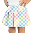 Tennis Skort in Check Pastel