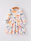 Halloween Bow Spring and Summer Girls Dress