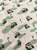 Boys Golf Cart Dog Performance Polo