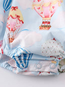 Platinum Hot Air Balloon Bubble – Baby Girl Puff Sleeve Romper