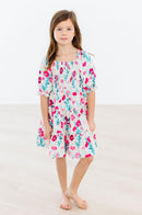 SALE Dots & Daisies Smocked Ruffle Dress