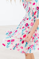 SALE Dots & Daisies Smocked Ruffle Dress