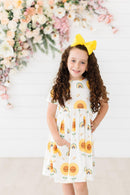 SALE Sunflower S/S Pocket Twirl Dress