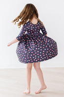 SALE City Girl 3/4 Sleeve Twirl Dress