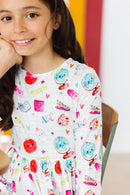 Smarty Pants 3/4 Sleeve Pocket Twirl Dress