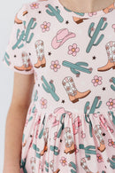 Cactus Cowgirl S/S Pocket Twirl Dress