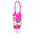 Llama Hand Sanitizer Holder Keychain | Refillable Silicone Backpack Clip | Bossier City, LA