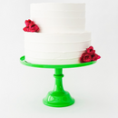 Bright Kelly Green Melamine Pedestal Cake Stand | Cupcake & Dessert Display