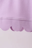 Lavender Scalloped Polo Set