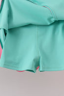 Mint Performance Scalloped Skorts Set