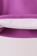 Purple Performance Scalloped Skorts Set