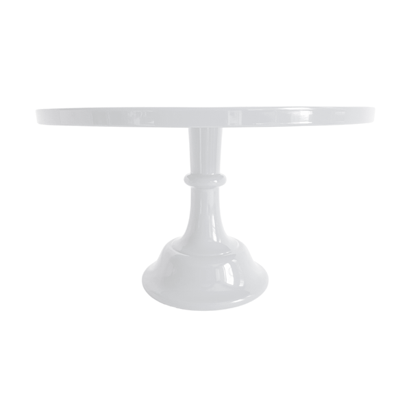 White Melamine Pedestal Cake Stand