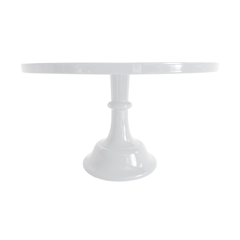White Melamine Pedestal Cake Stand