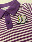 Mardi Gras Striped Collared Dress