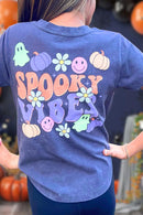 Spooky Vibe Glow-in-the-Dark Tween Halloween Graphic Tee