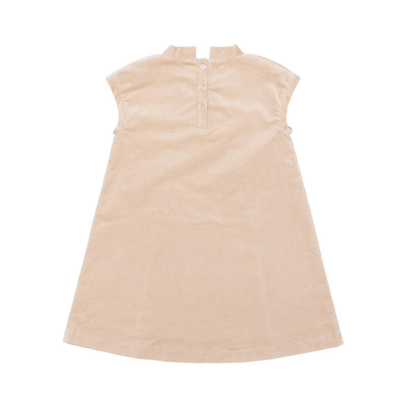 Isabel Dress in King's Way Khaki Corduroy