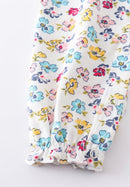 Platinum Mint Floral Romper – Sweet Baby Girl Outfit