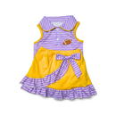 Purple & Gold Game Day Cheer Skirt Set | Girls Football Boutique Outfit