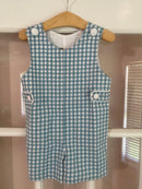 Banana Split Green Gingham Jon Jon | Classic Baby Boy Boutique Outfit | Southern Jon Jon | Bossier City, LA