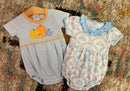Pumpkin Patch Appliqué Bubble – Classic Baby Boy Outfit for Fall & Halloween
