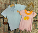 Pumpkin Patch Romper – Baby Girl Boutique Fall Outfit
