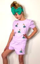 Mermaid Sequin Girls Set