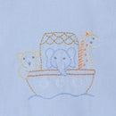 Noah's Ark Blue Diaper Set