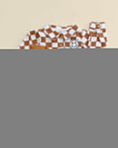 Cotton Shacket | Smiley Checkered Copper