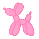 Pink Acrylic balloon dog