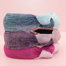 Two Tone Pleated Knot Headbands
