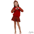 Sequin Velvet Christmas Skort for Girls