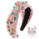Plaid Easter Egg Embellished Headband