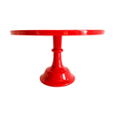 Red Melamine Pedestal Cake Stand